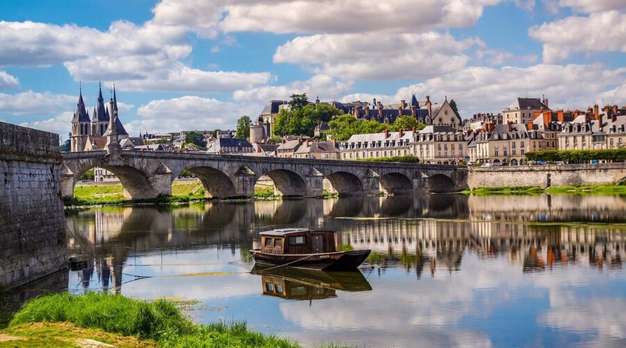 City of Blois in Loire Valley, France